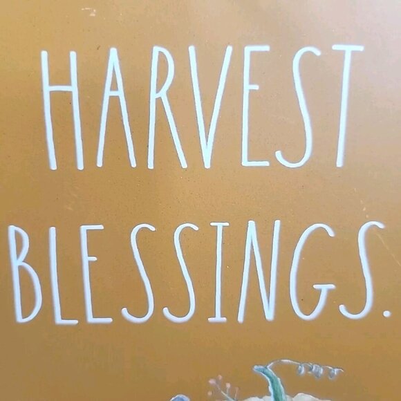 Rae Dunn Pumpkin Fall Decor Shelf Sitter Thanksgiving Sign Harvest Blessings G - Picture 3 of 13